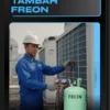 proses pengisian freon oleh sampurna jaya teknik ac di bogor